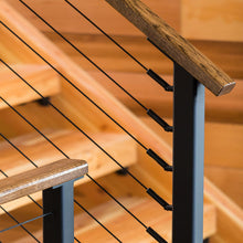 Load image into Gallery viewer, Black Stair Fitting With Screw - Keuka Cable