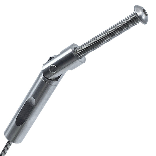 Stainless Stair Fitting With Screw - Keuka Cable