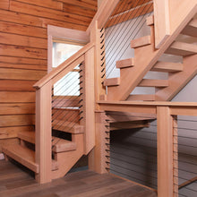 Load image into Gallery viewer, Black Stair Fitting With Lag - Keuka Cable