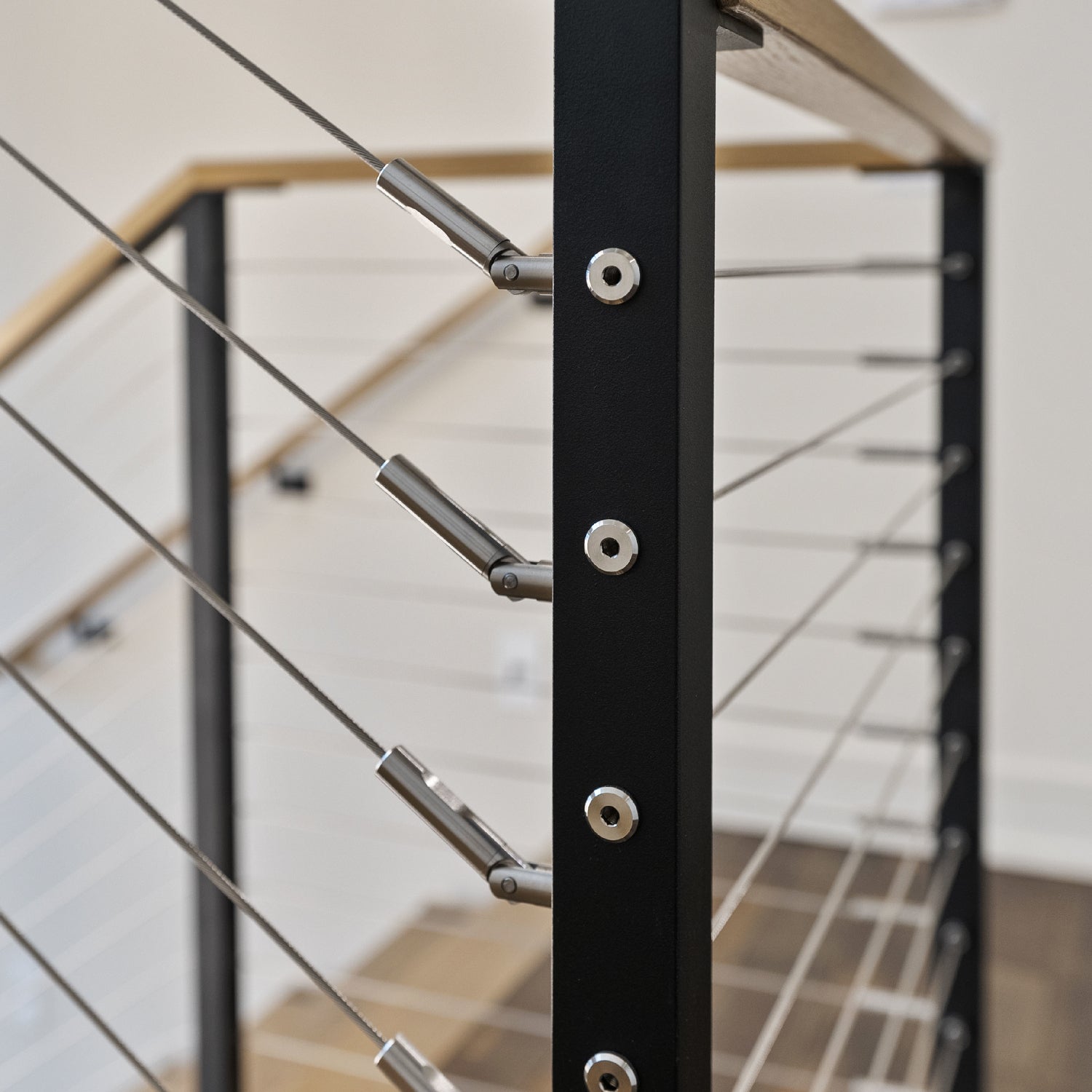 Stainless Stair Fitting With Screw - Keuka Cable