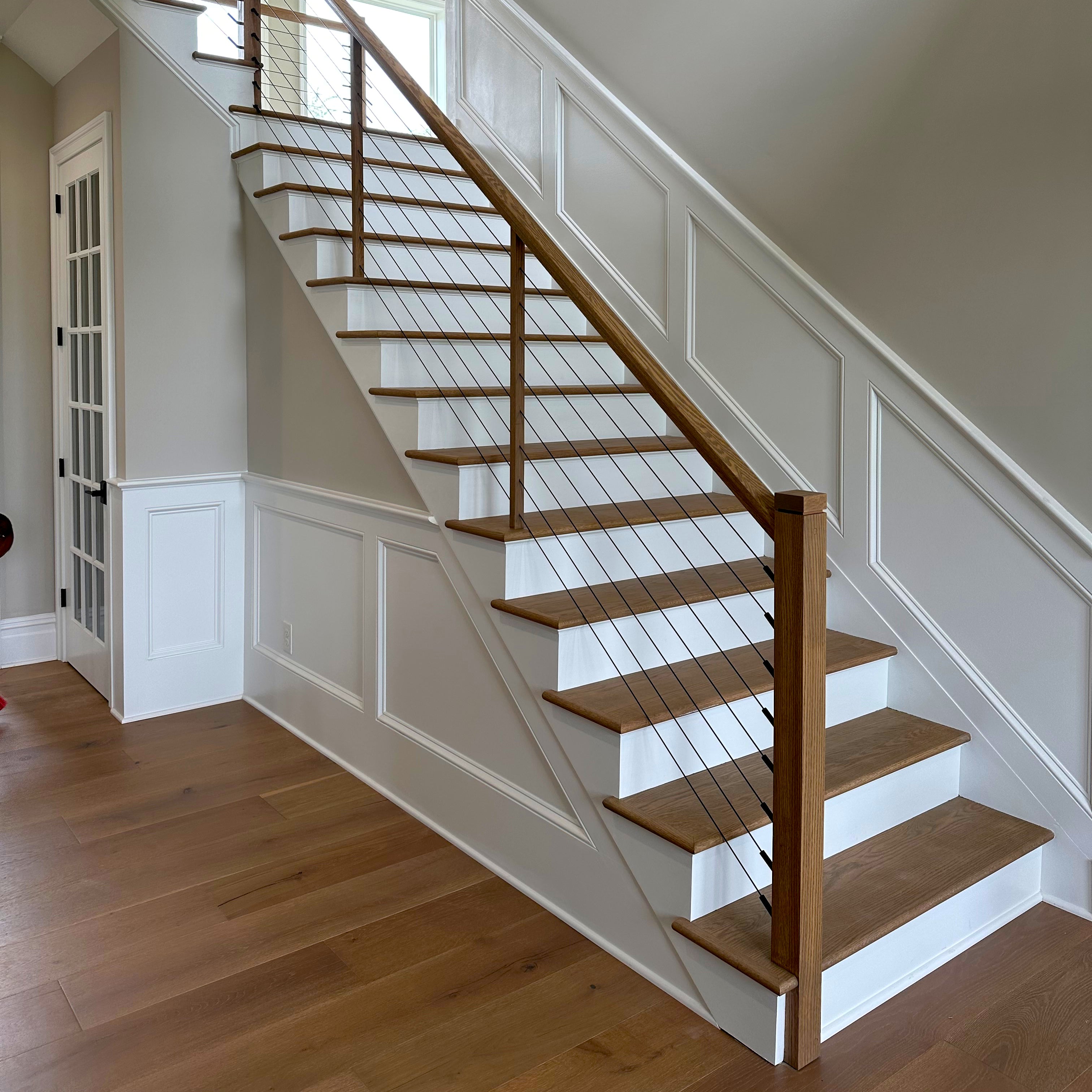 Black Stair Fitting With Lag - Keuka Cable