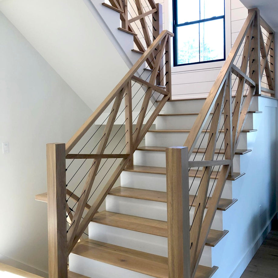 Stair Run Kit (Wood Posts) - Keuka Cable