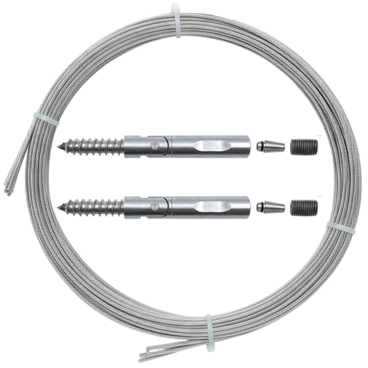 Stair Run Kit (Wood Posts) - Keuka Cable