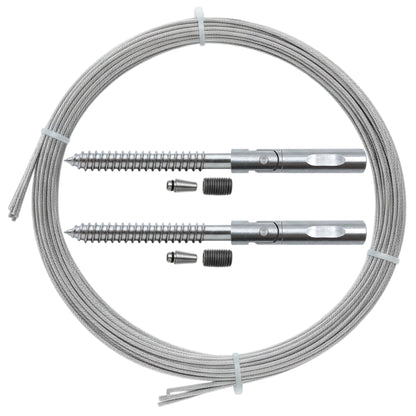 Stair Run Kit (Wood Posts) - Keuka Cable