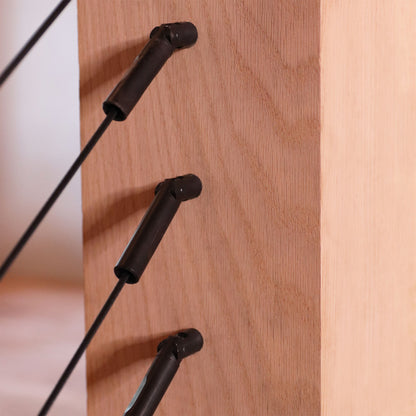 Black Stair Fitting With Lag - Keuka Cable