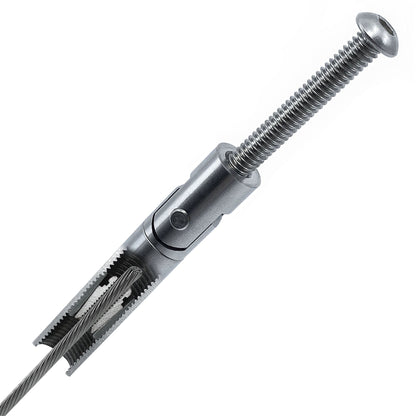 Stainless Stair Fitting With Screw - Keuka Cable