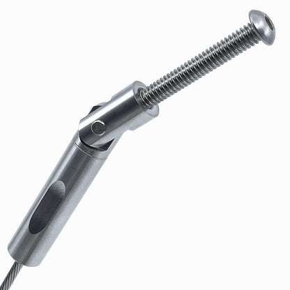 Stainless Stair Fitting With Screw - Keuka Cable