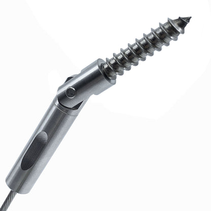 Stainless Stair Fitting With Lag - Keuka Cable